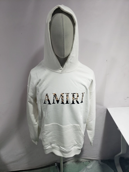 AMIRI Leopard Print Logo Hoodie #9202 Black/White review 