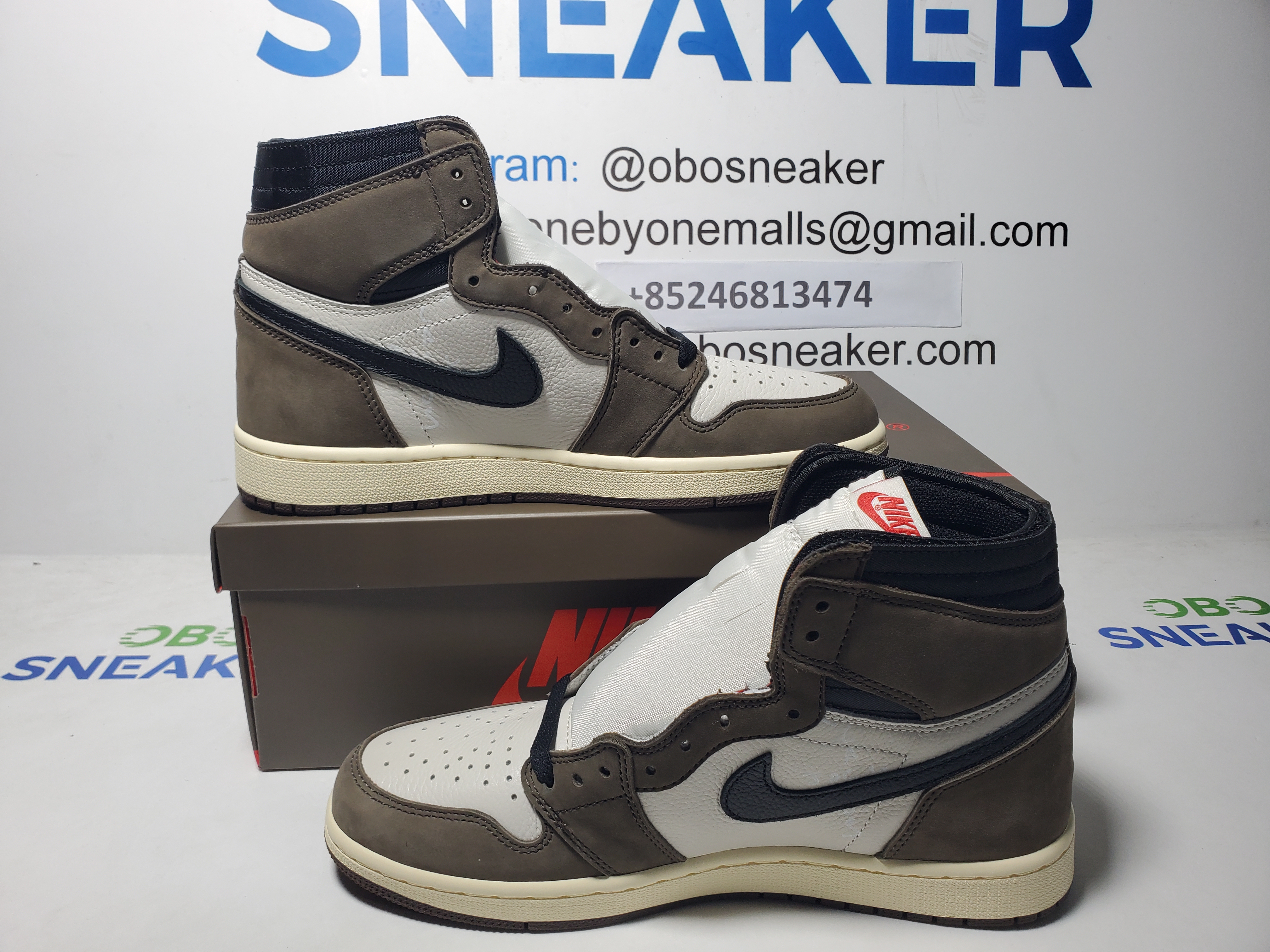  TOP Version Travis Scott x Air Jordan 1 High OG TS SP CD4487-100 review Obosneaker 01