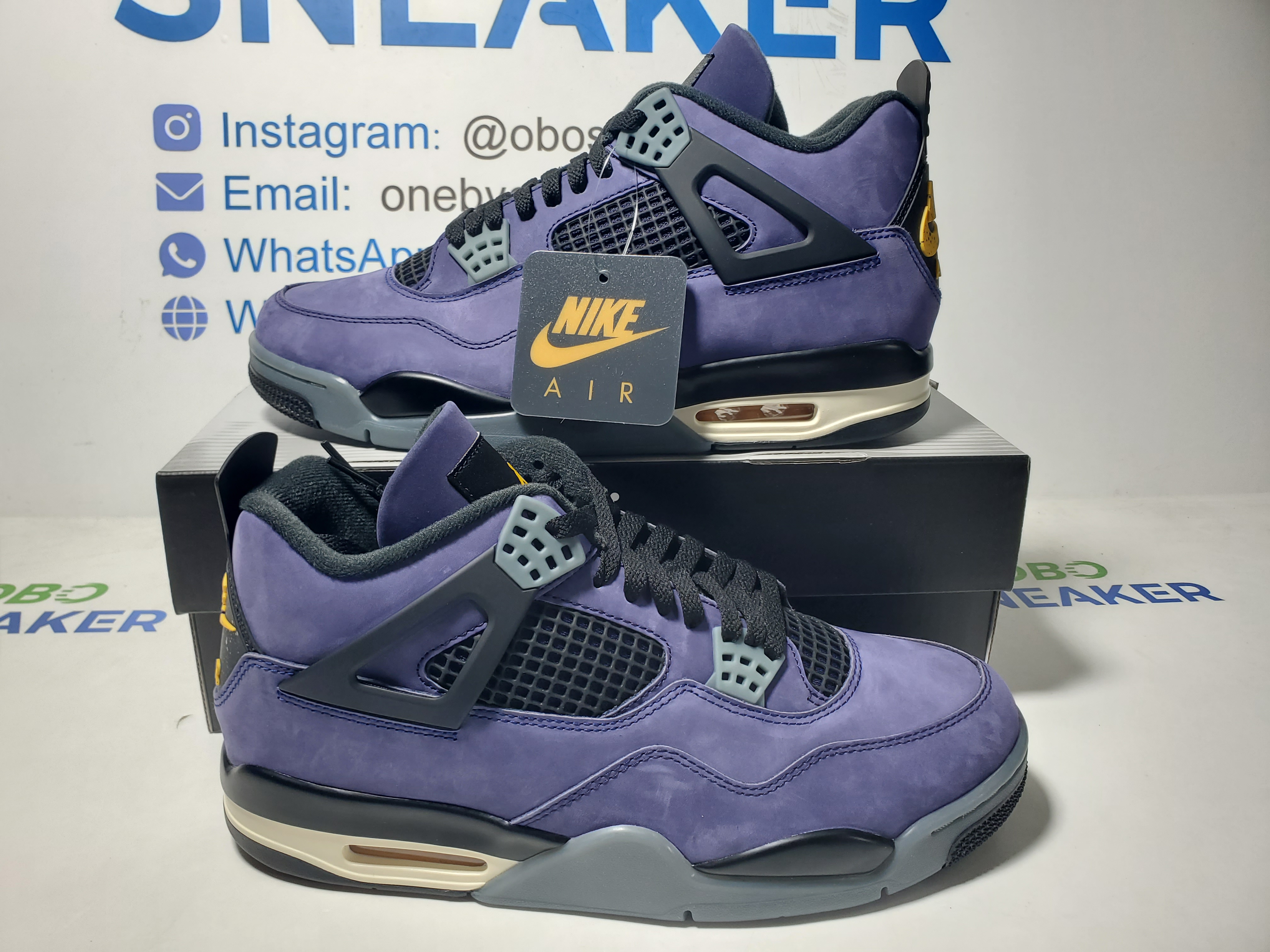 TOP Version Air Jordan 4 Retro Lakers Purple FV5029-500 review Obosneaker 00