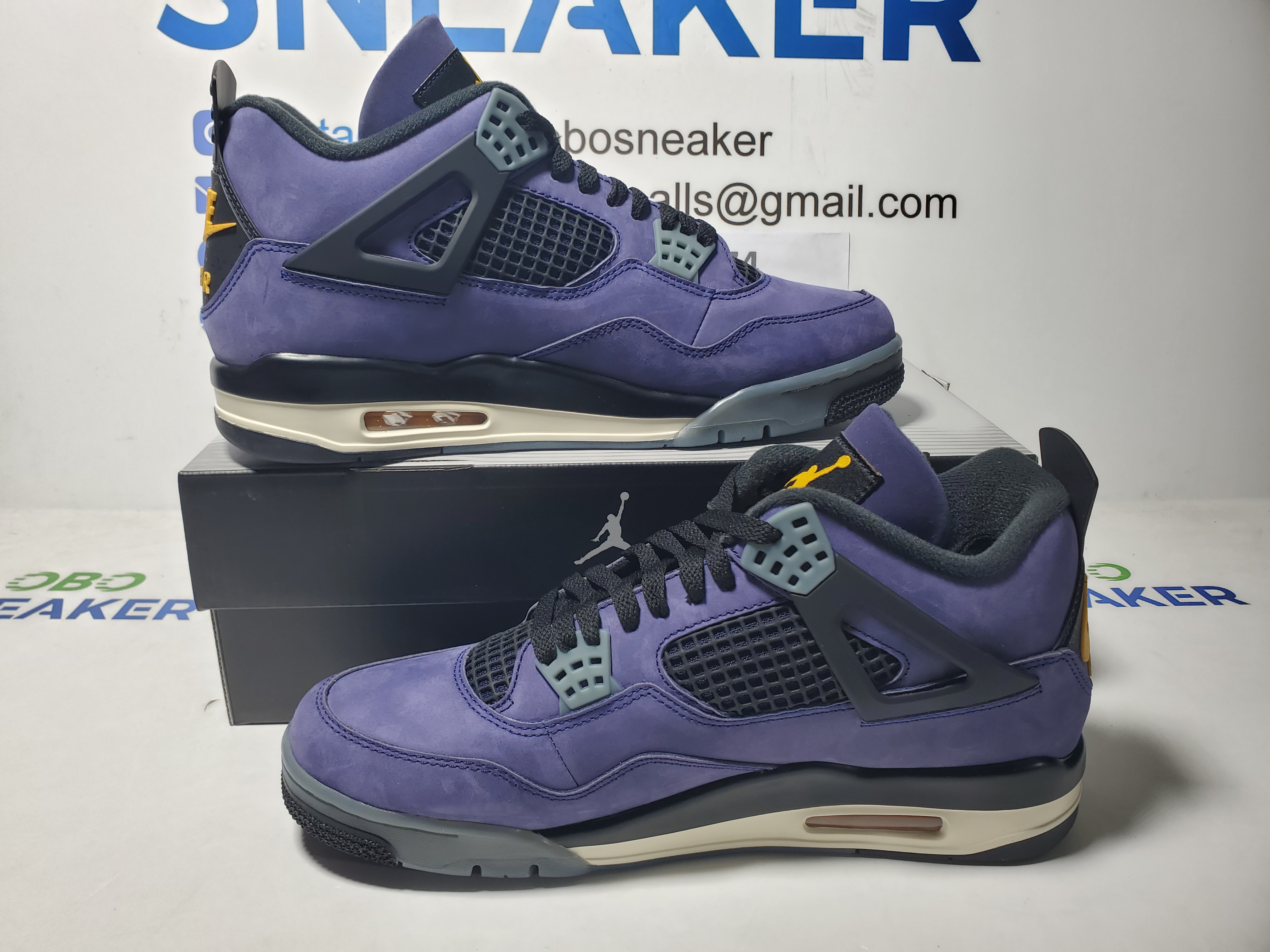 TOP Version Air Jordan 4 Retro Lakers Purple FV5029-500 review Obosneaker 01