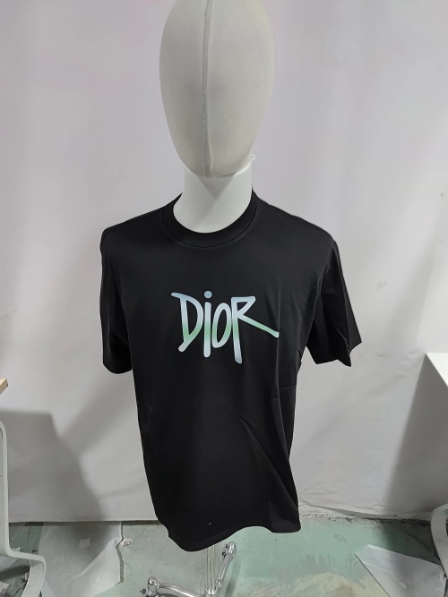 Dior Gradient Embroidered Short Sleeve Black review 