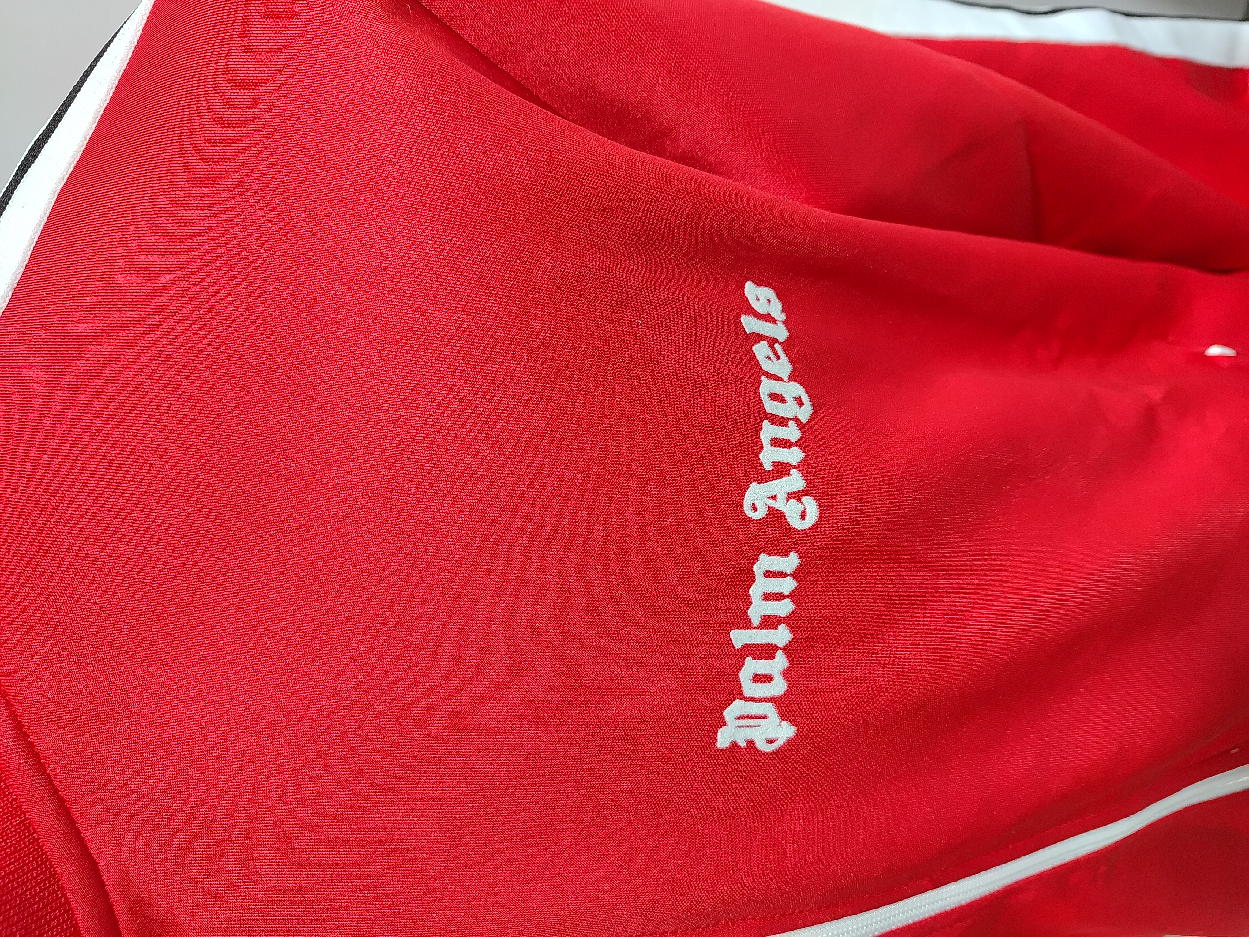 Palm Angels Track Jacket Red + Purple Brand Fashion Men Jeans YZ072428 review Obosneaker 02