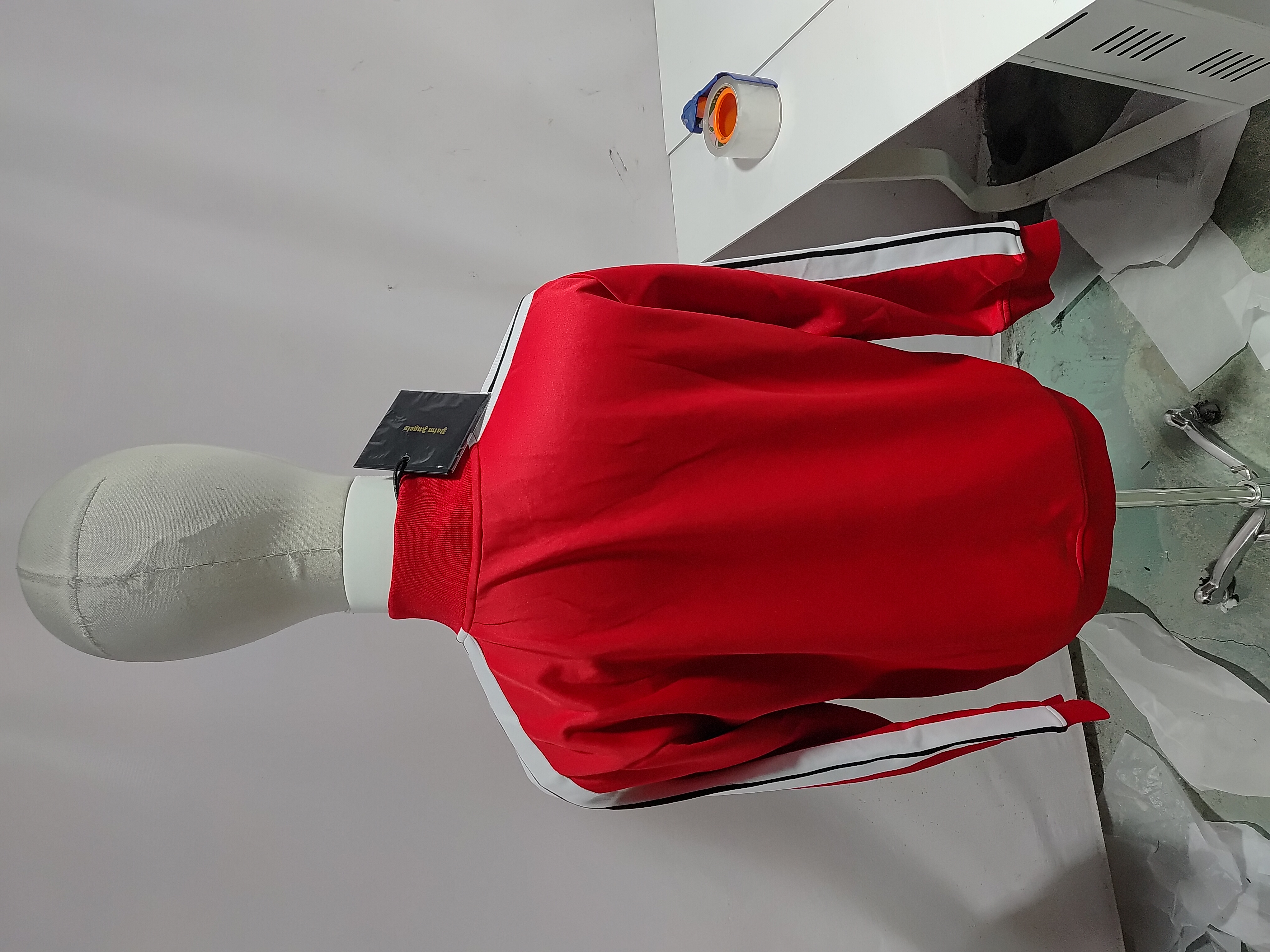 Palm Angels Track Jacket Red + Purple Brand Fashion Men Jeans YZ072428 review Obosneaker 03