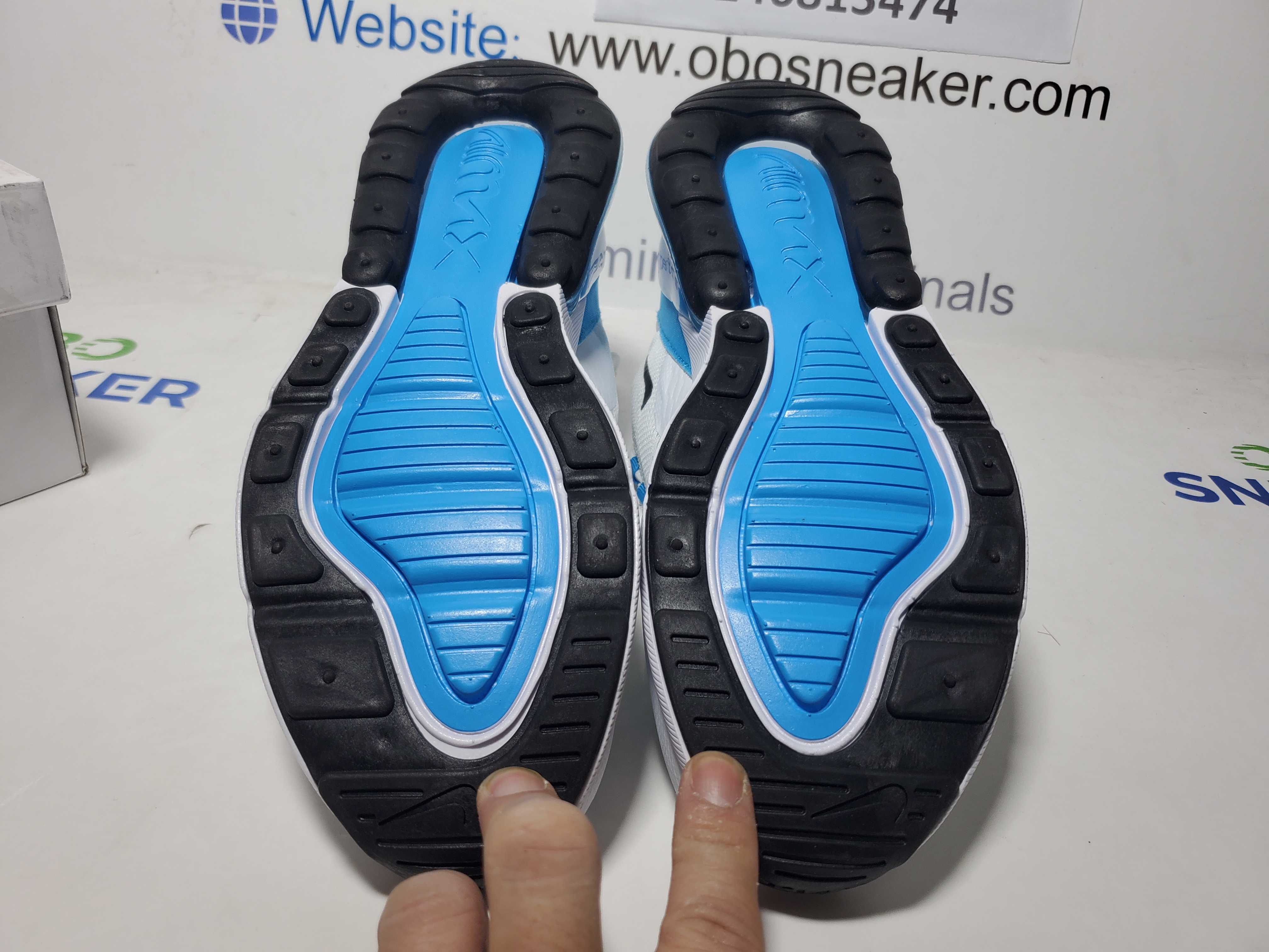 Nike Air Max 270 White Black Photo Blue AH8050-110 review Obosneaker 04