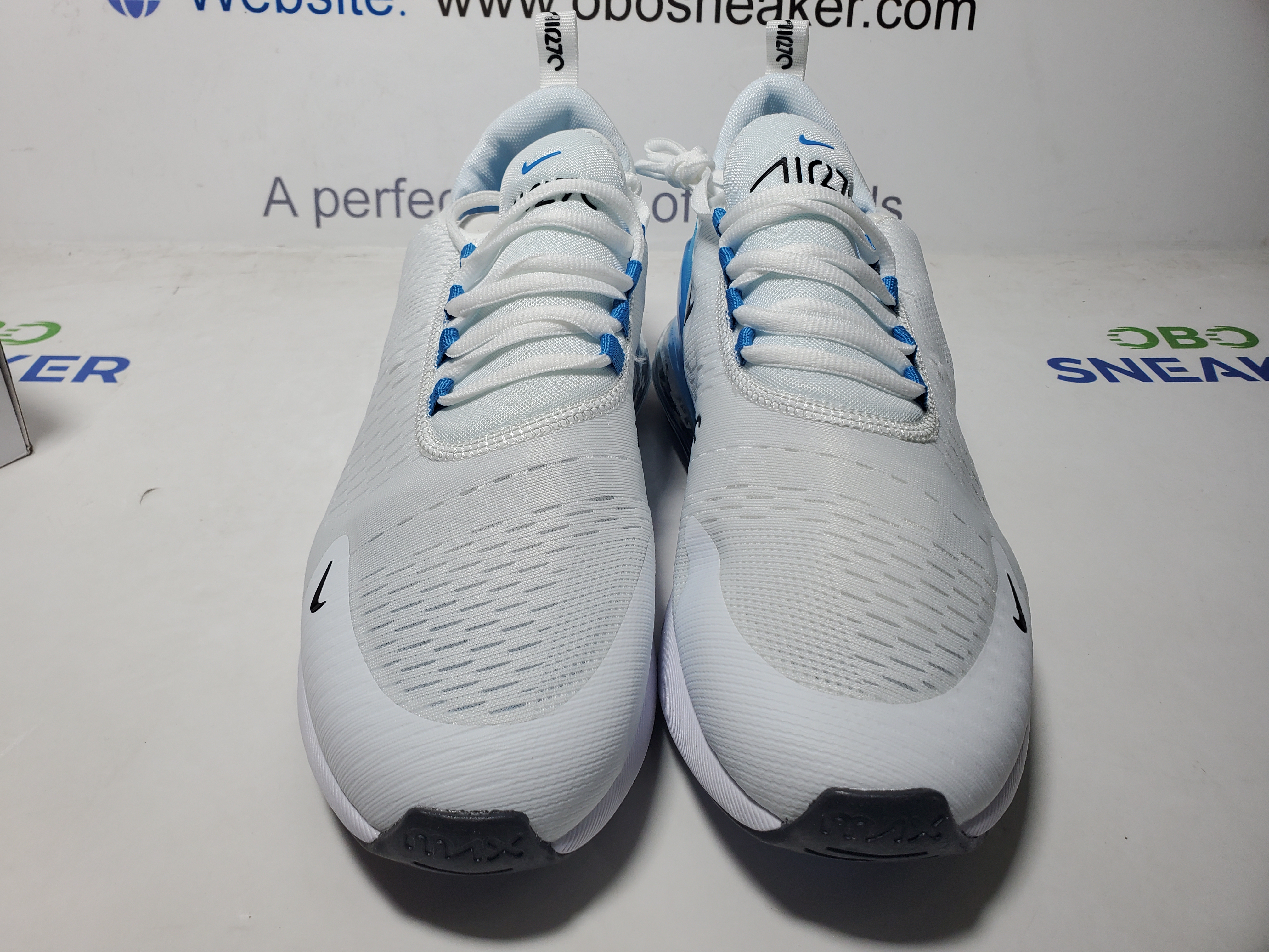 Nike Air Max 270 White Black Photo Blue AH8050-110 review Obosneaker 03