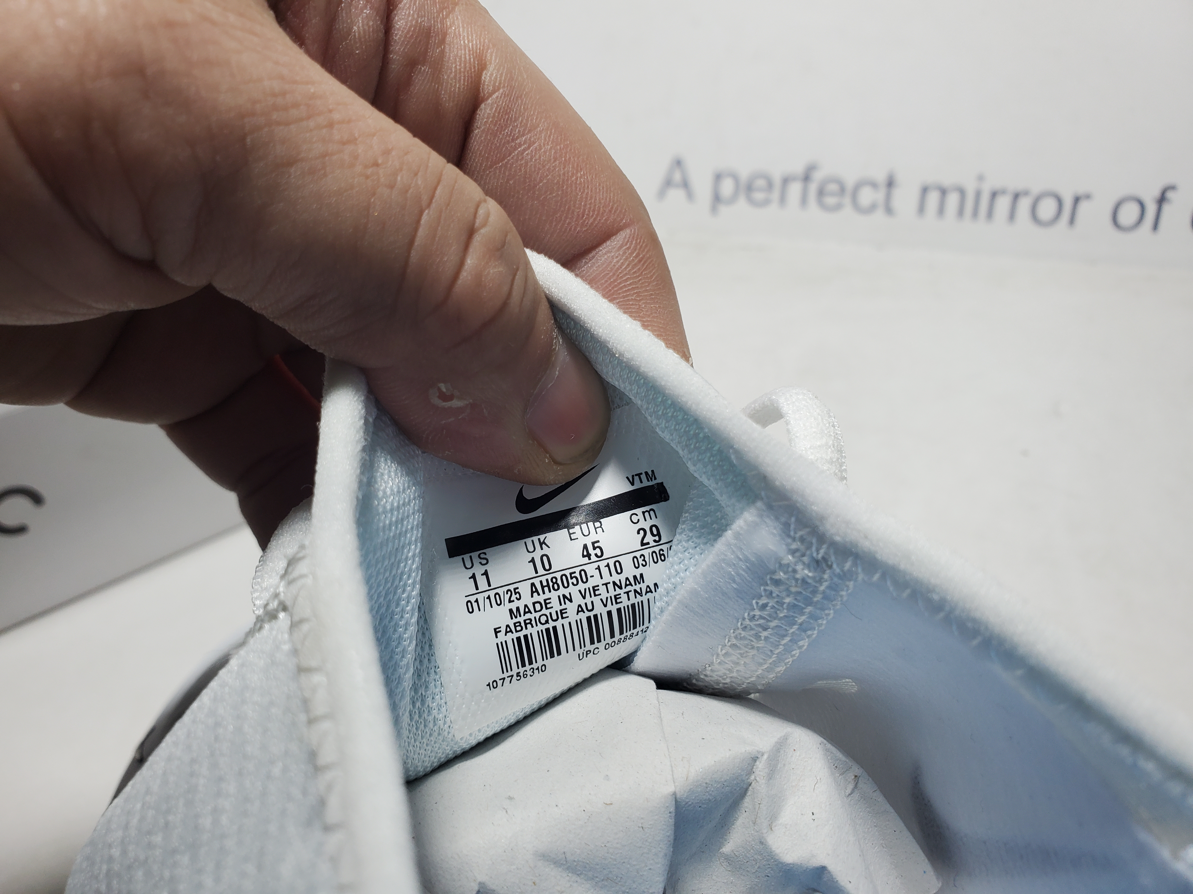 Nike Air Max 270 White Black Photo Blue AH8050-110 review Obosneaker 05