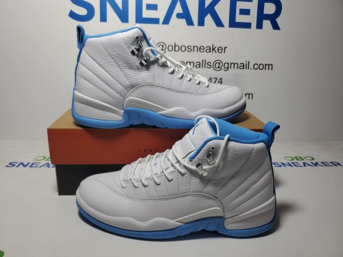 Top Version Air Jordan 12 Retro UNC 308243-142 review 
