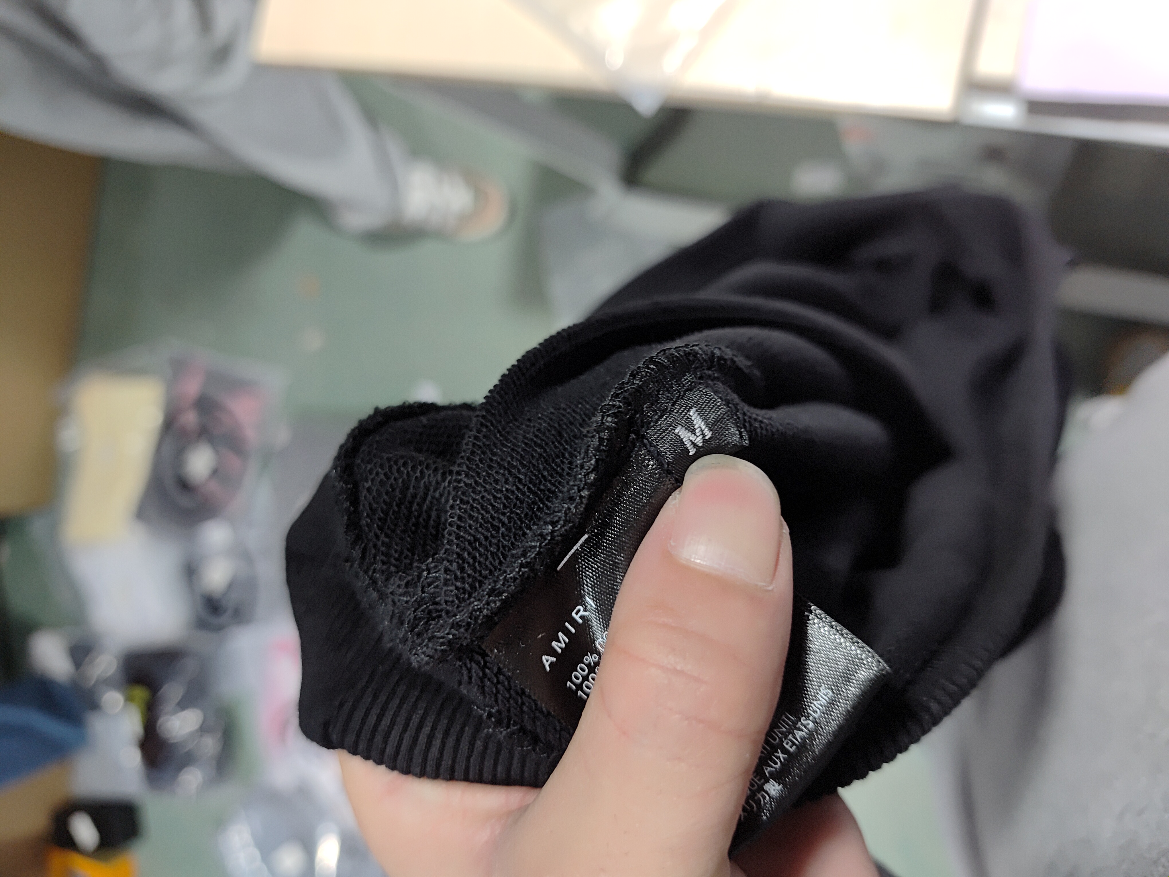 AMIRI Stacked Bones Hoodie #9235 Black/Gray/Red review Obosneaker 01