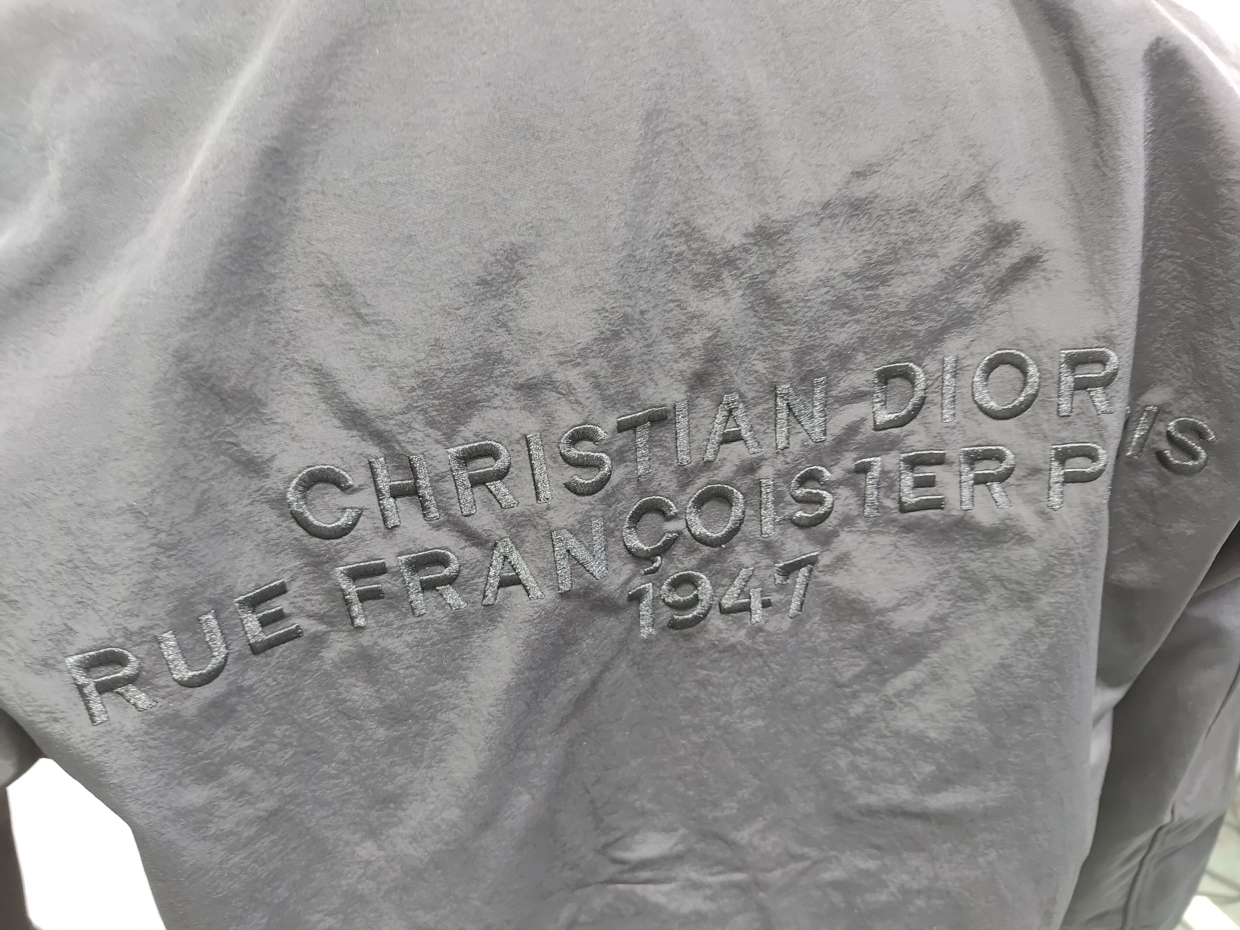 Dior 1947 Logo Embroidered Bomber Jacket review Obosneaker 04