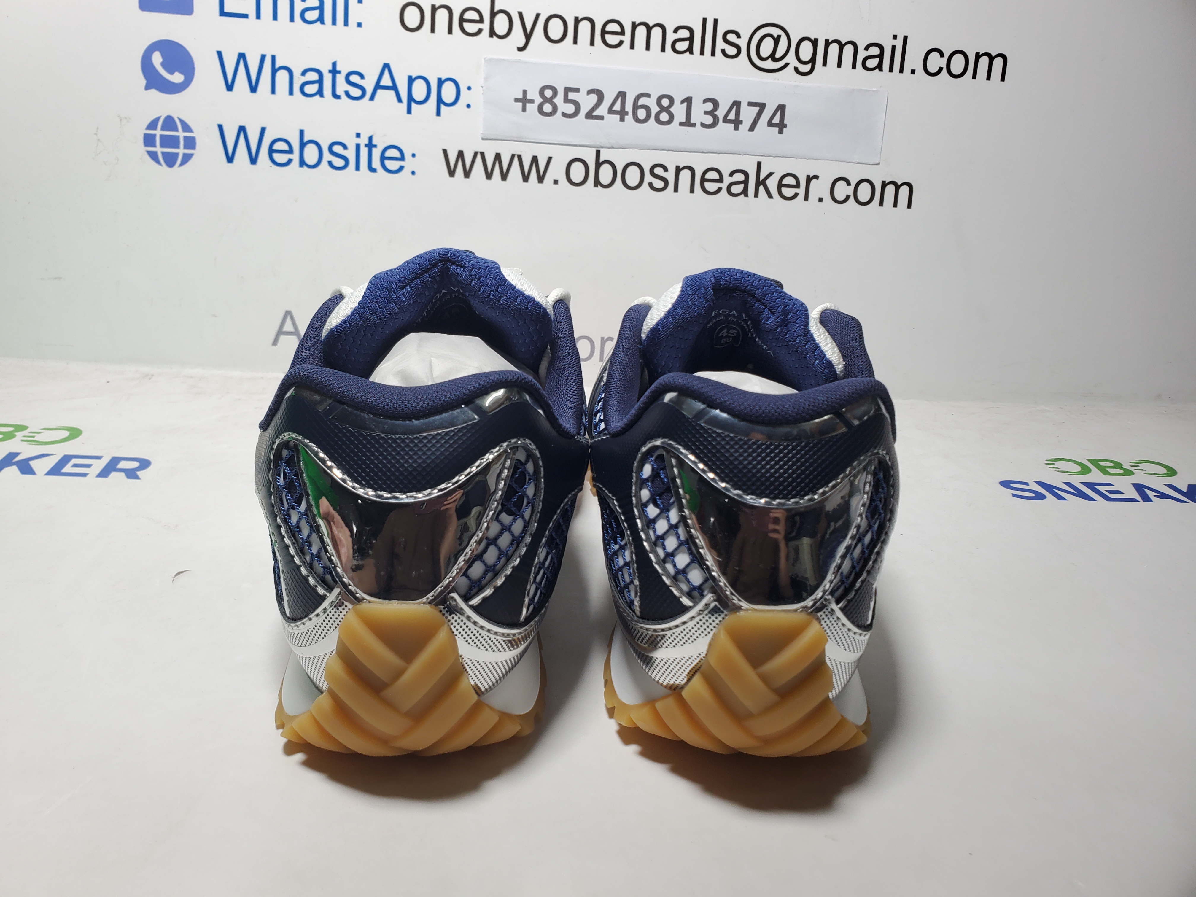 Bottega Veneta Orbit Deep Blue Silver 741357V2X404152 review Obosneaker 02