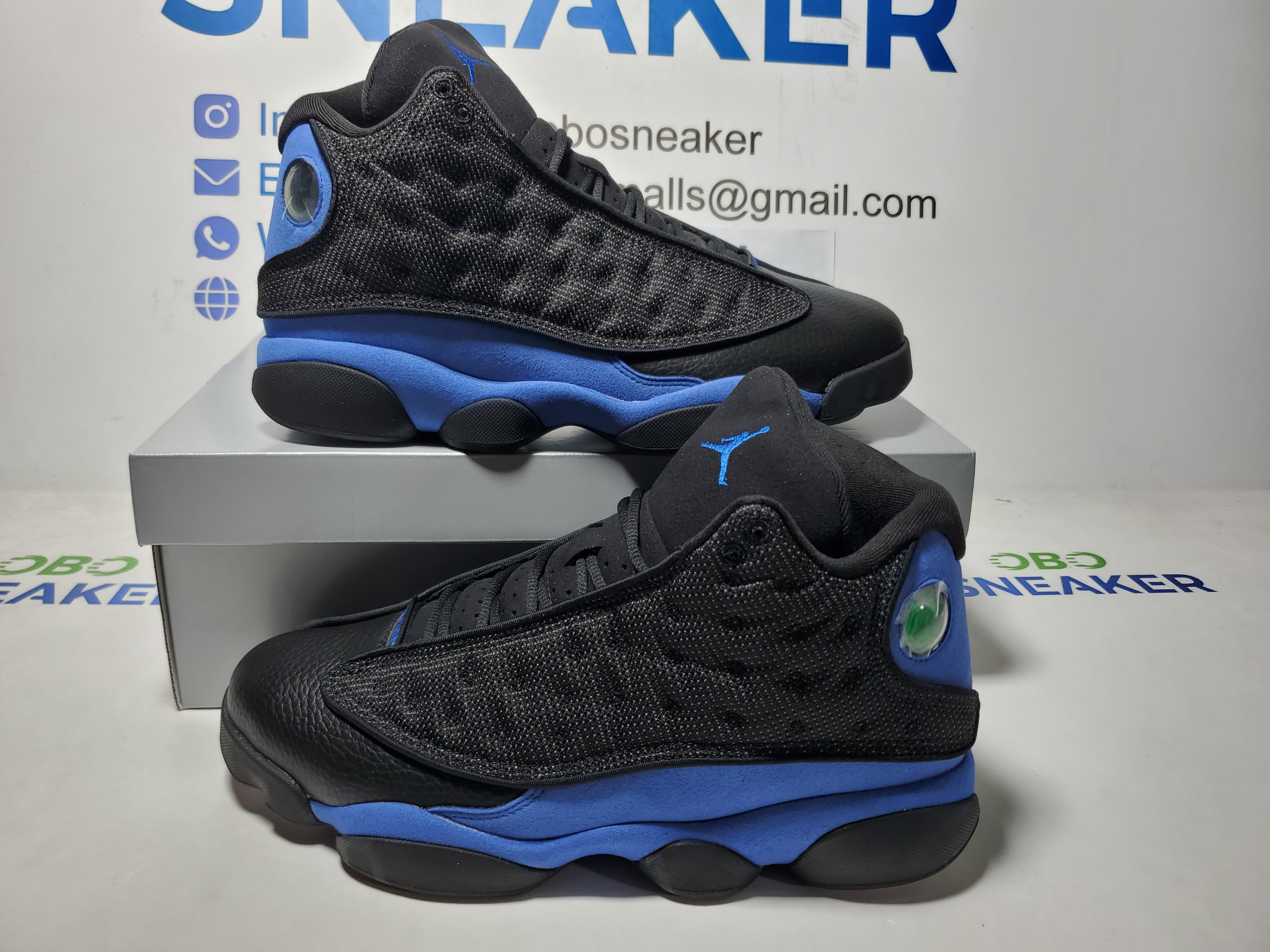 Air Jordan 13 Retro Black Hyper Royal 414571-040 review 0