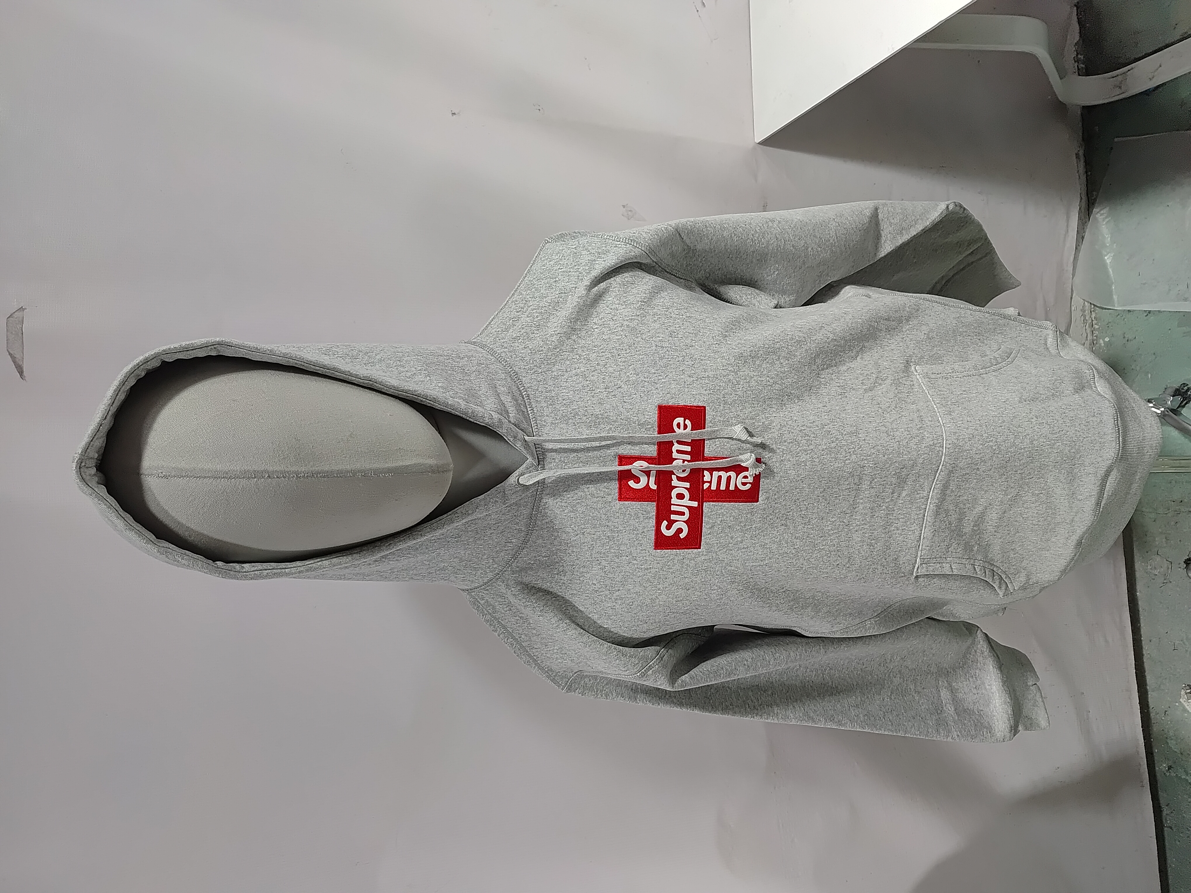 Supreme Cross Box Logo Hooded Sweatshirt Black/Grey/Red/Purple/Natural/Lemon review 0