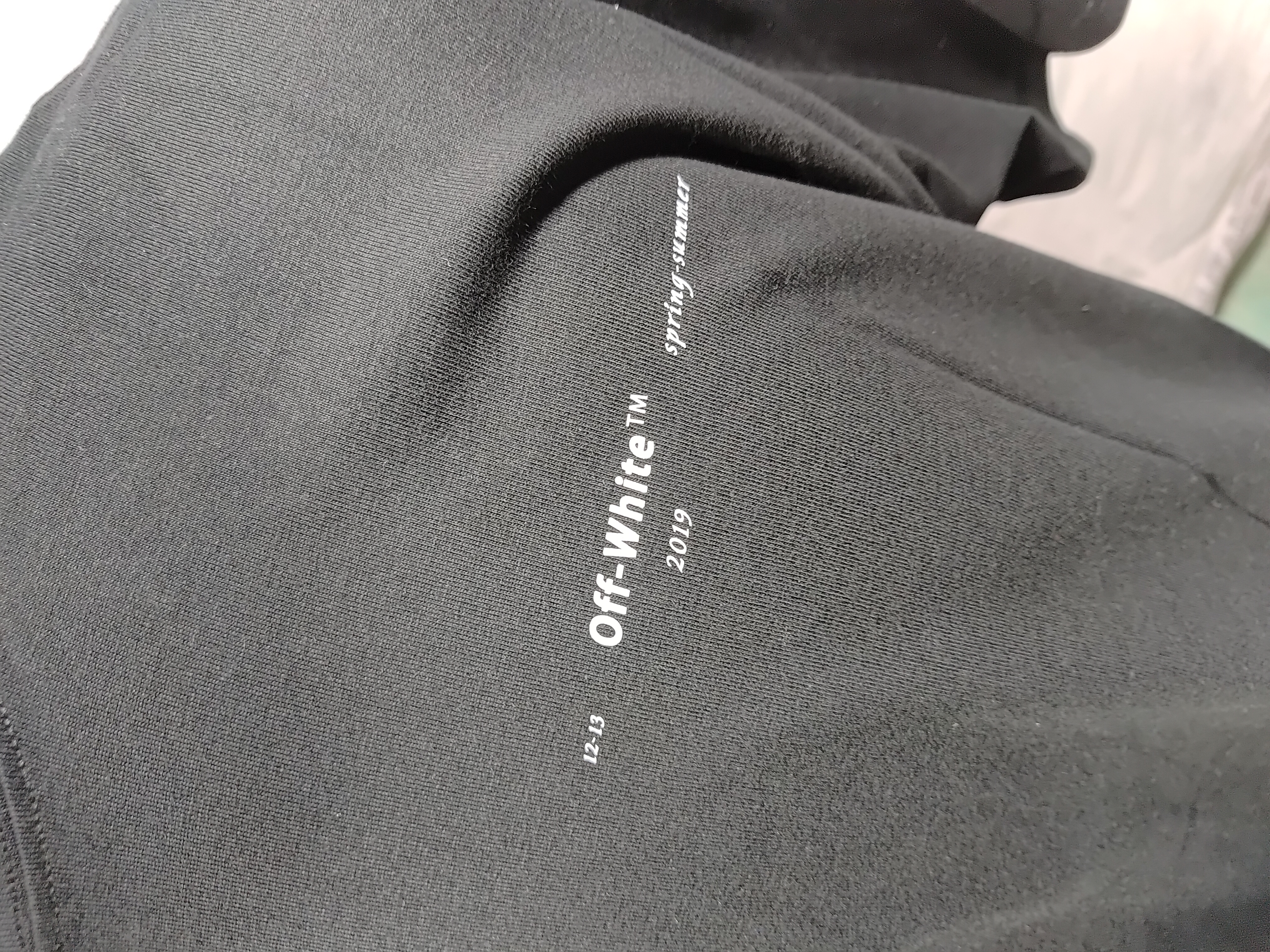 OW oil painting print short sleeve black review 2