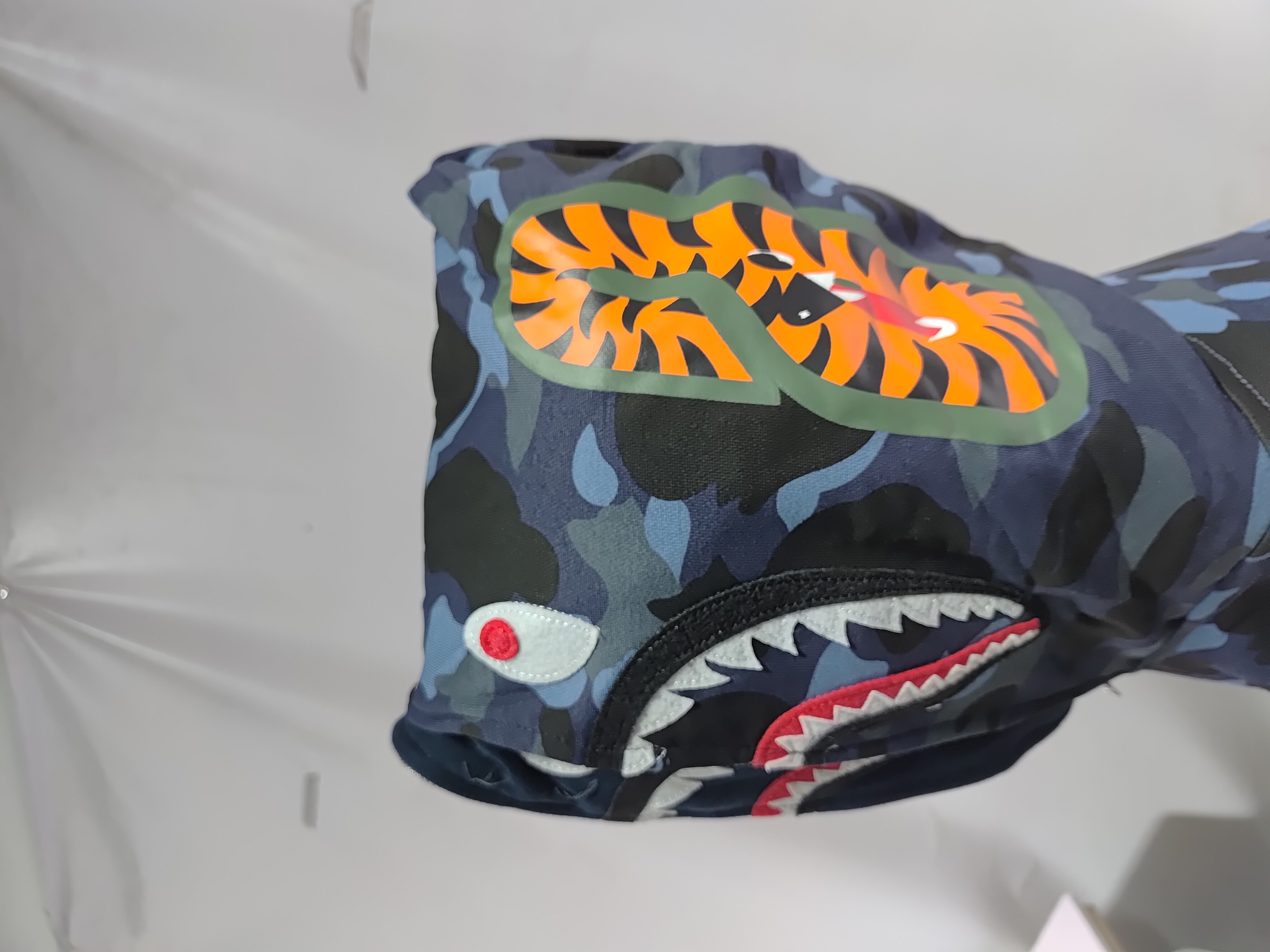 Bape Classic Double Hoodie Full Zip Hoodie Blue/Red/Purple YL #2356 review 3