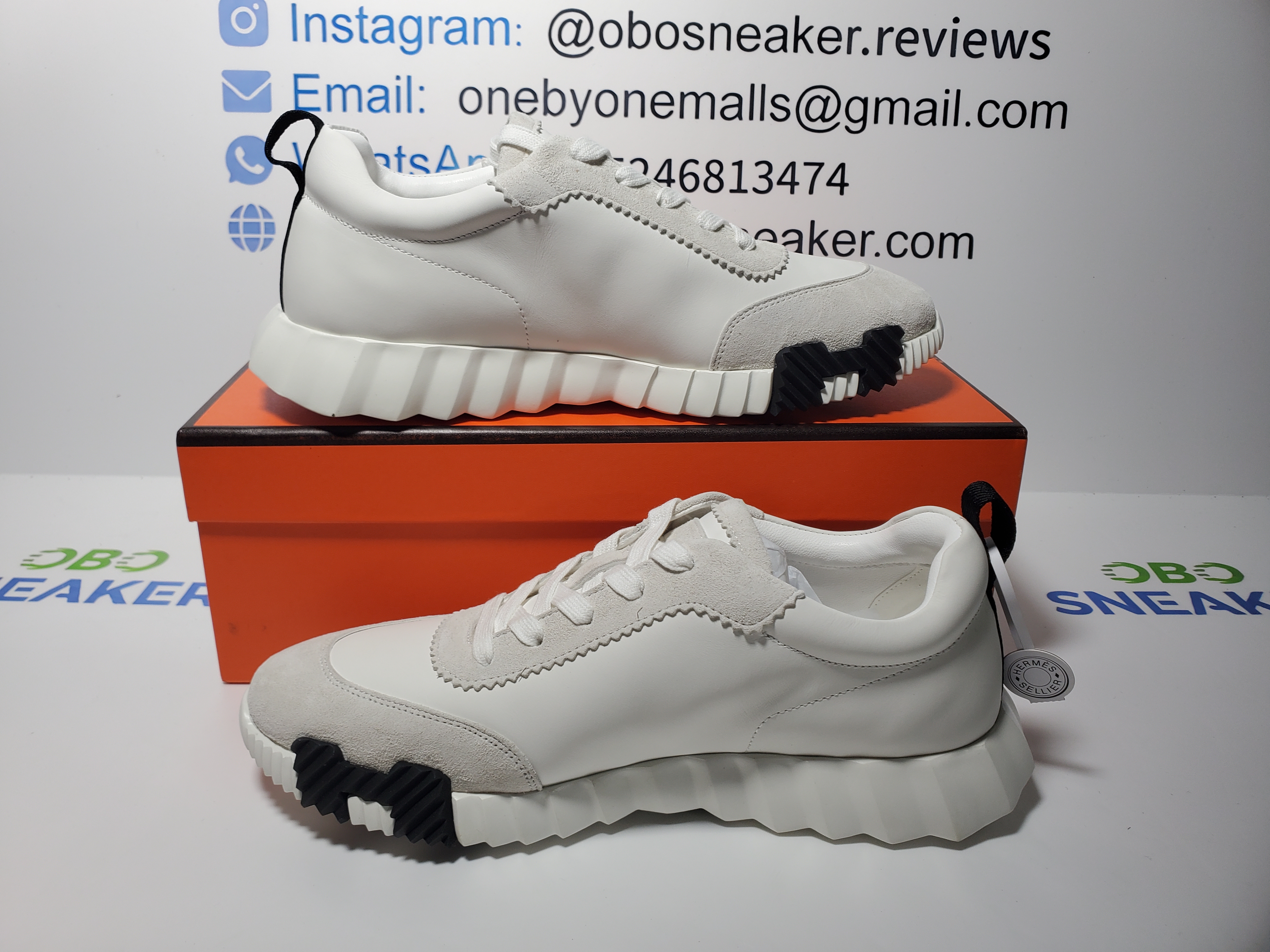 HERMES Bouncing Grey White review 0