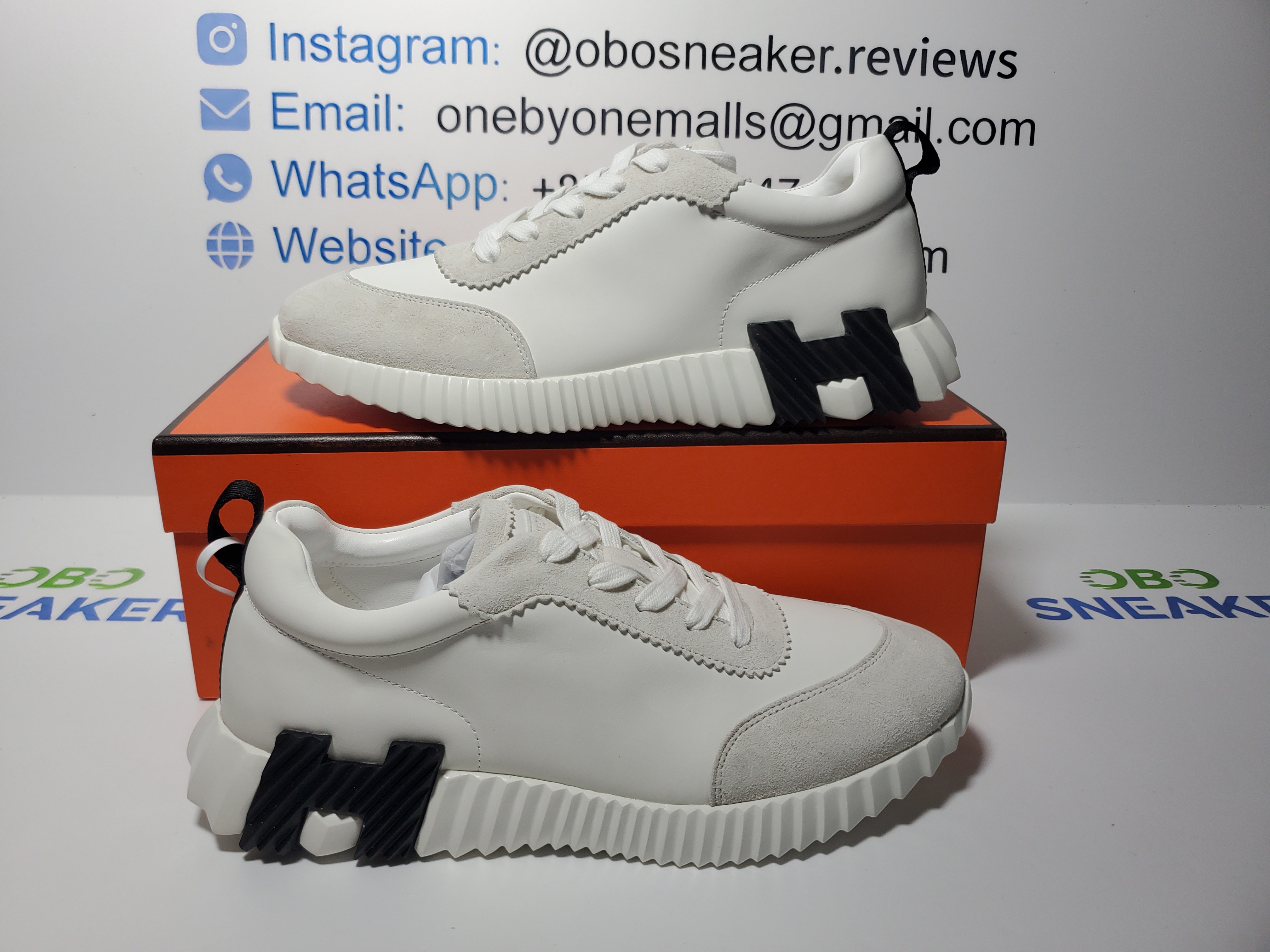 HERMES Bouncing Grey White review 5