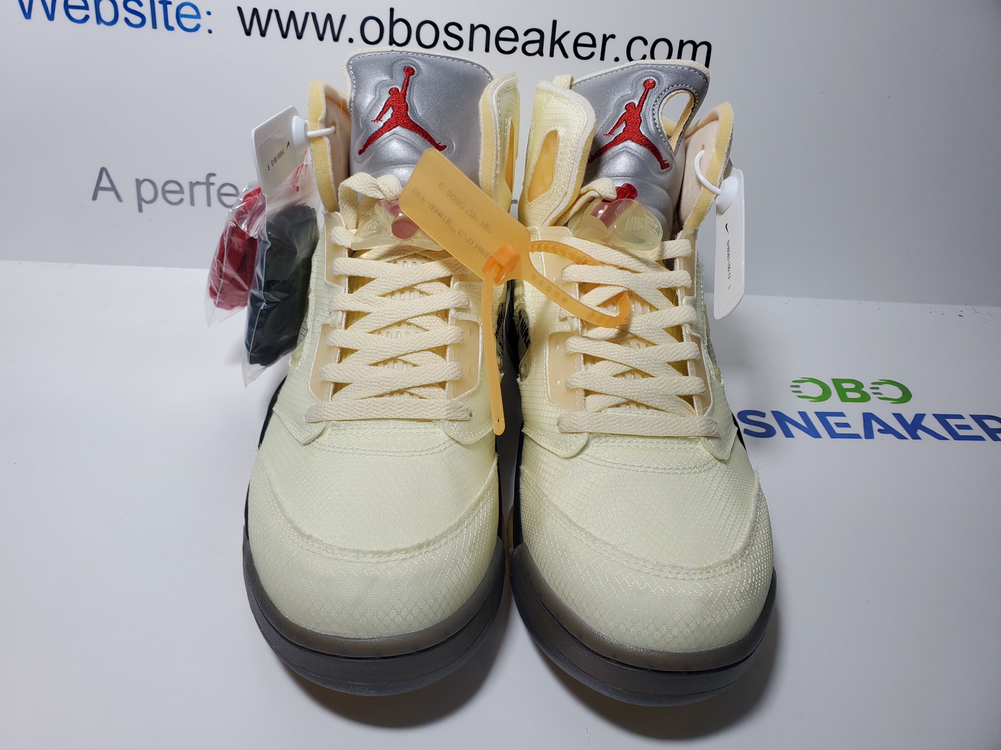 Air Jordan 5 Retro Off-White Sail DH8565-100 review Obosneaker 03