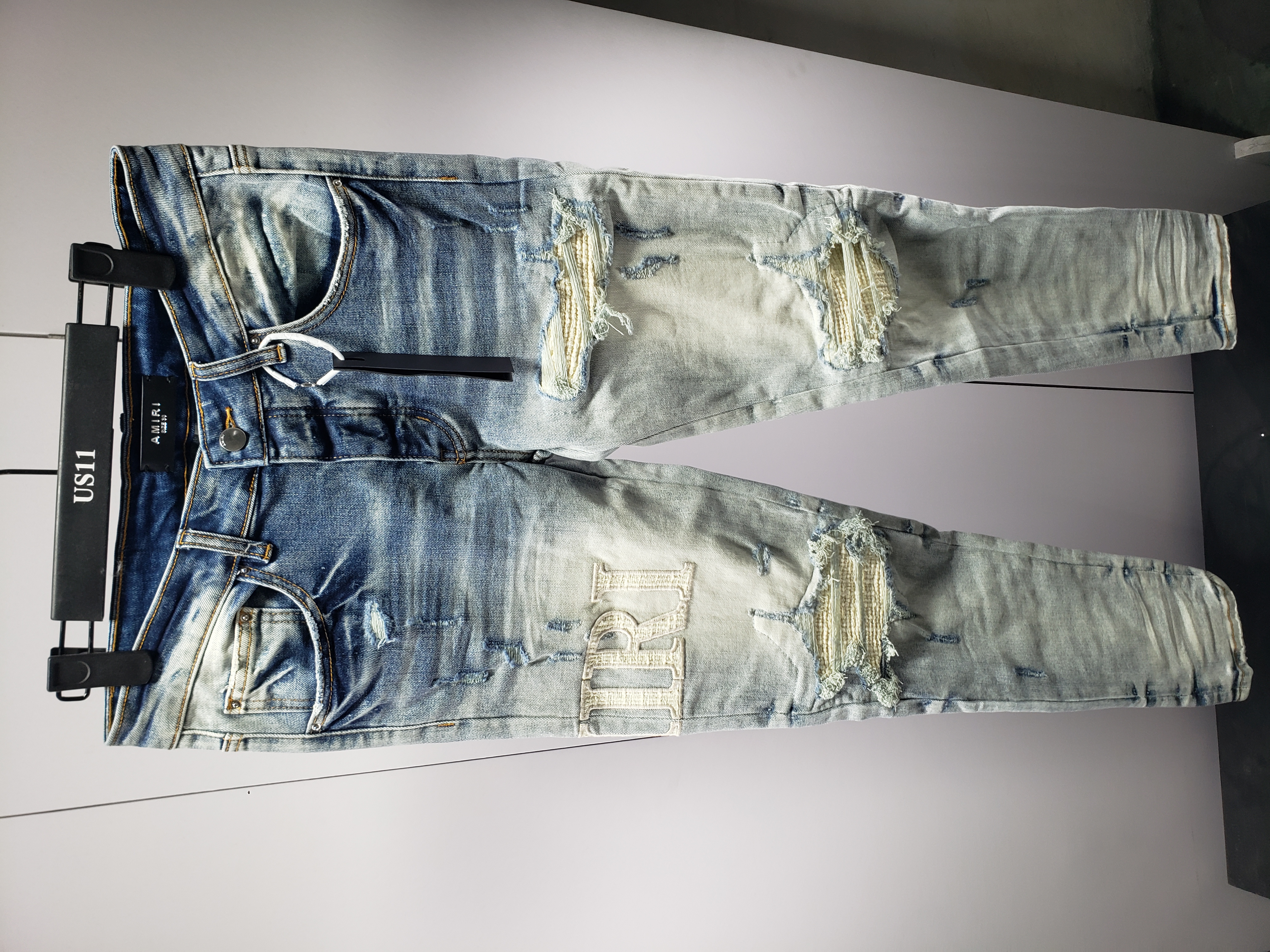 Supreme T-shirt B326 White + Amiri Jean 8905 review Obosneaker 00