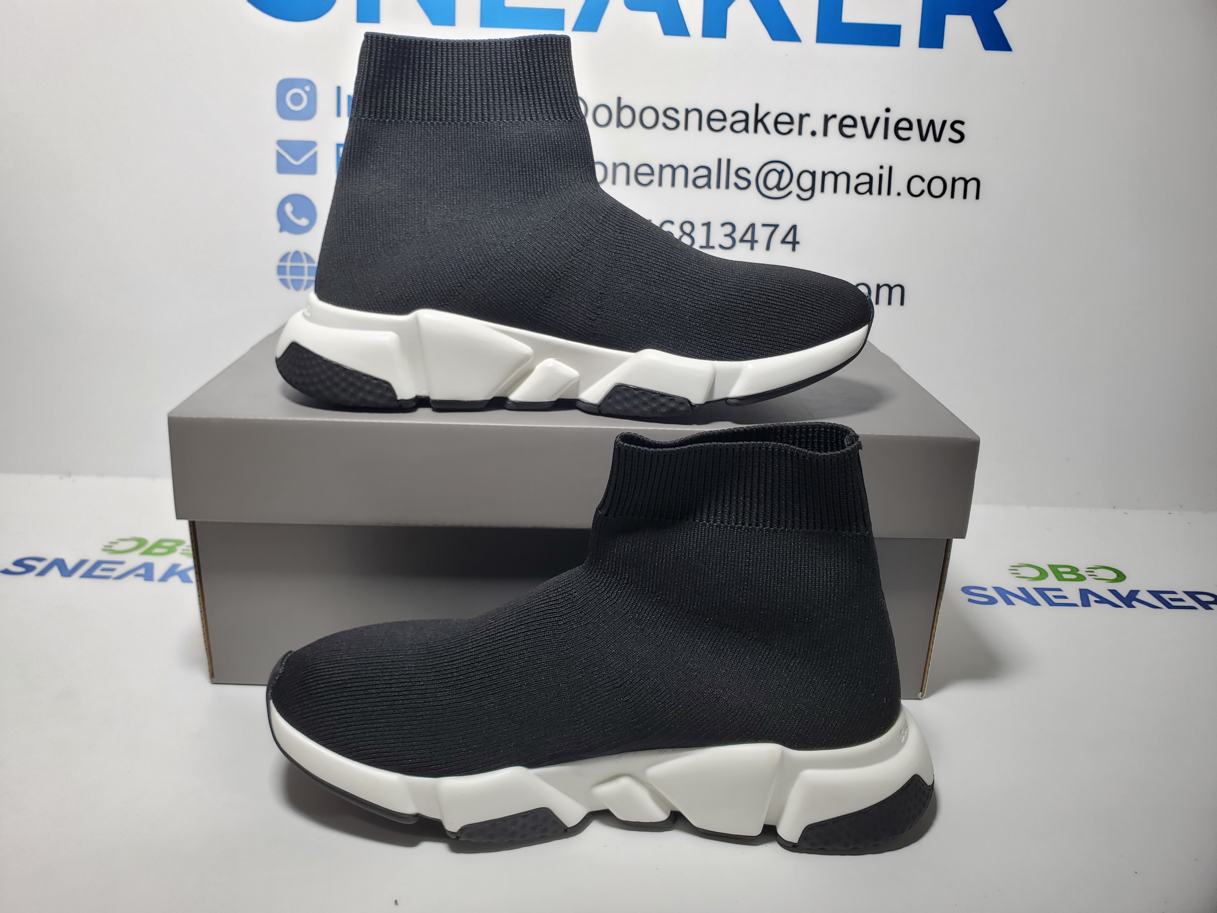 Balenciaga Speed Graffiti Trainers Black White 605972W05GE1015 review 1