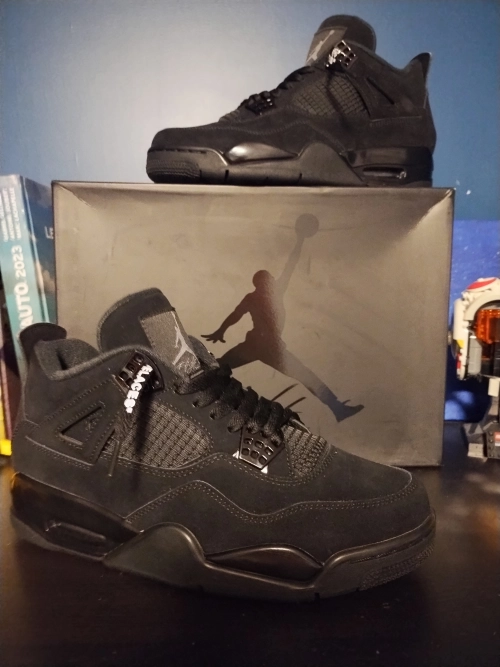 TOP Version Air Jordan 4 Retro Black Cat CU1110-010 review 