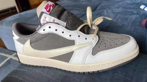 A great feed back for Travis Scott x Air Jordan 1 Low White Brown Barb from obosneaker