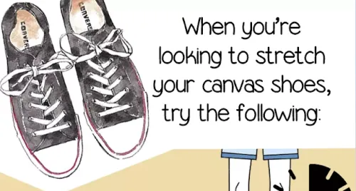 WAYS TO STRETCH YOUR CANVAS SHOES