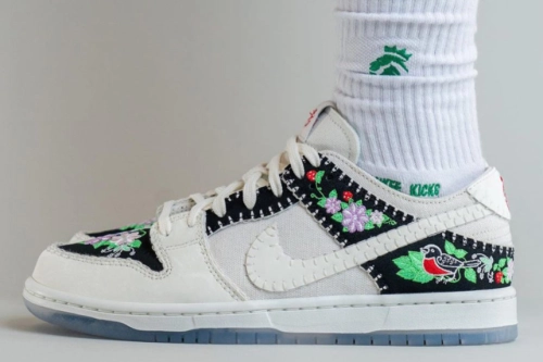 On-Feet Images of The Nike SB Dunk Low Decon N7 Light Green Spark