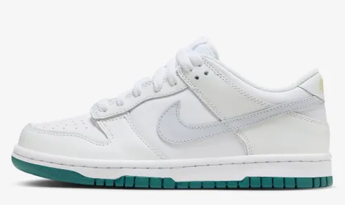 Teal Green Soles Land On This Nike Dunk Low GS