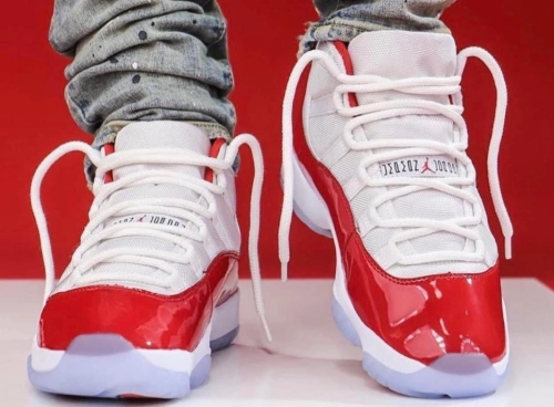 Peep These On-Feet Images Of The Air Jordan 11 Cherry