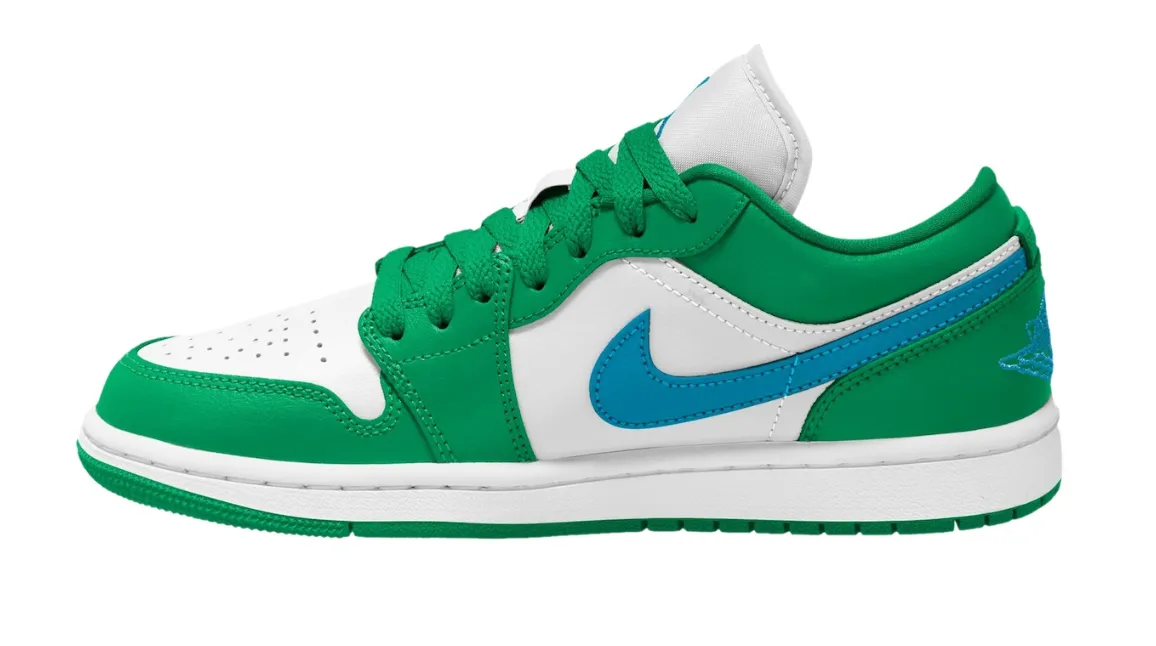 Air Jordan 1 Low WMNS White Green Blue
