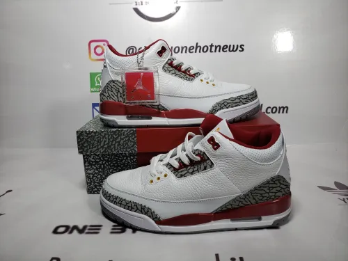 Obosneaker QC pics ：Air Jordan 3 Retro Cardinal Red CT8532-126