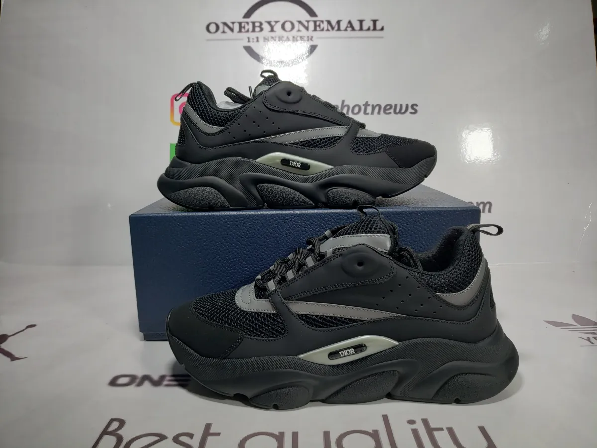 Obosneaker QC pics ：Dior B22 Black Silver 3SN231ZNG_H969