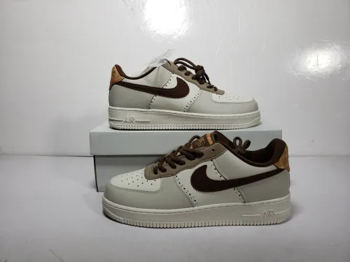 Obosneaker QC pics ：Nike Air Force 1 Low LV8 Brogue Sail (GS) FV3702-121