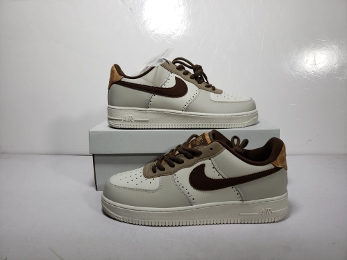 Obosneaker QC pics ：Nike Air Force 1 Low LV8 Brogue Sail (GS) FV3702-121
