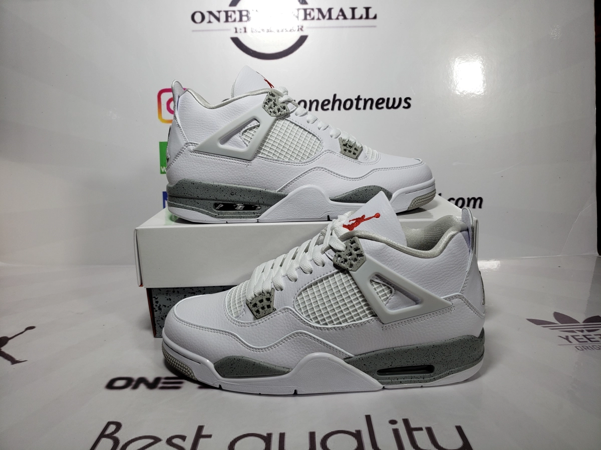 Obosneaker QC pics ：Air Jordan 4 Retro White Oreo (2021) CT8527-100