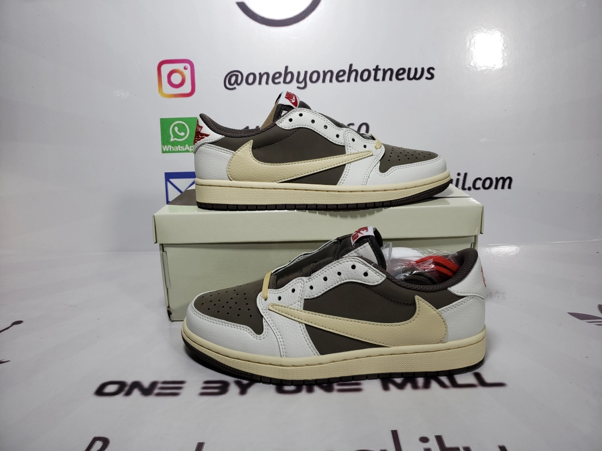 Obosneaker QC pics ：Air Jordan 1 Retro Low OG SP Travis Scott Reverse Mocha DM7866-162