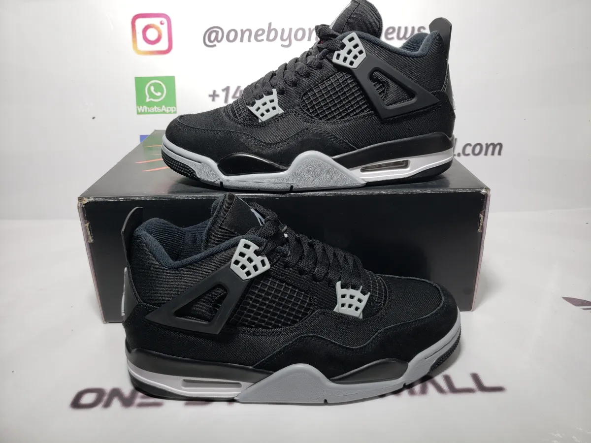 Obosneaker QC pics ：Air Jordan 4 Retro SE Black Canvas DH7138-006