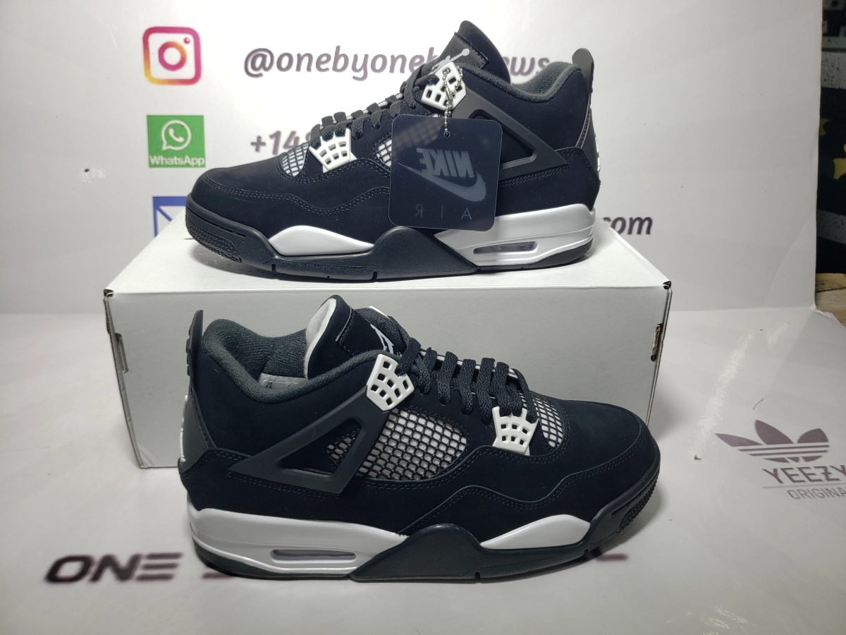 Obosneaker QC pics ：Air Jordan 4 Retro “White Thunder”