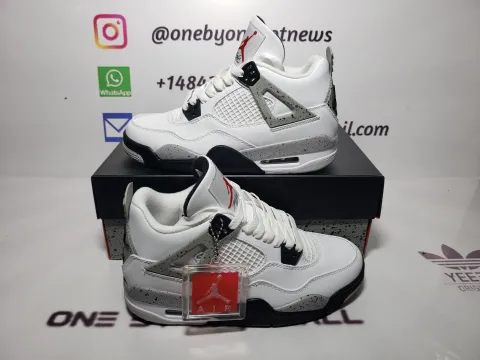 Obosneaker QC pics ：Air Jordan 4 Retro White Cement