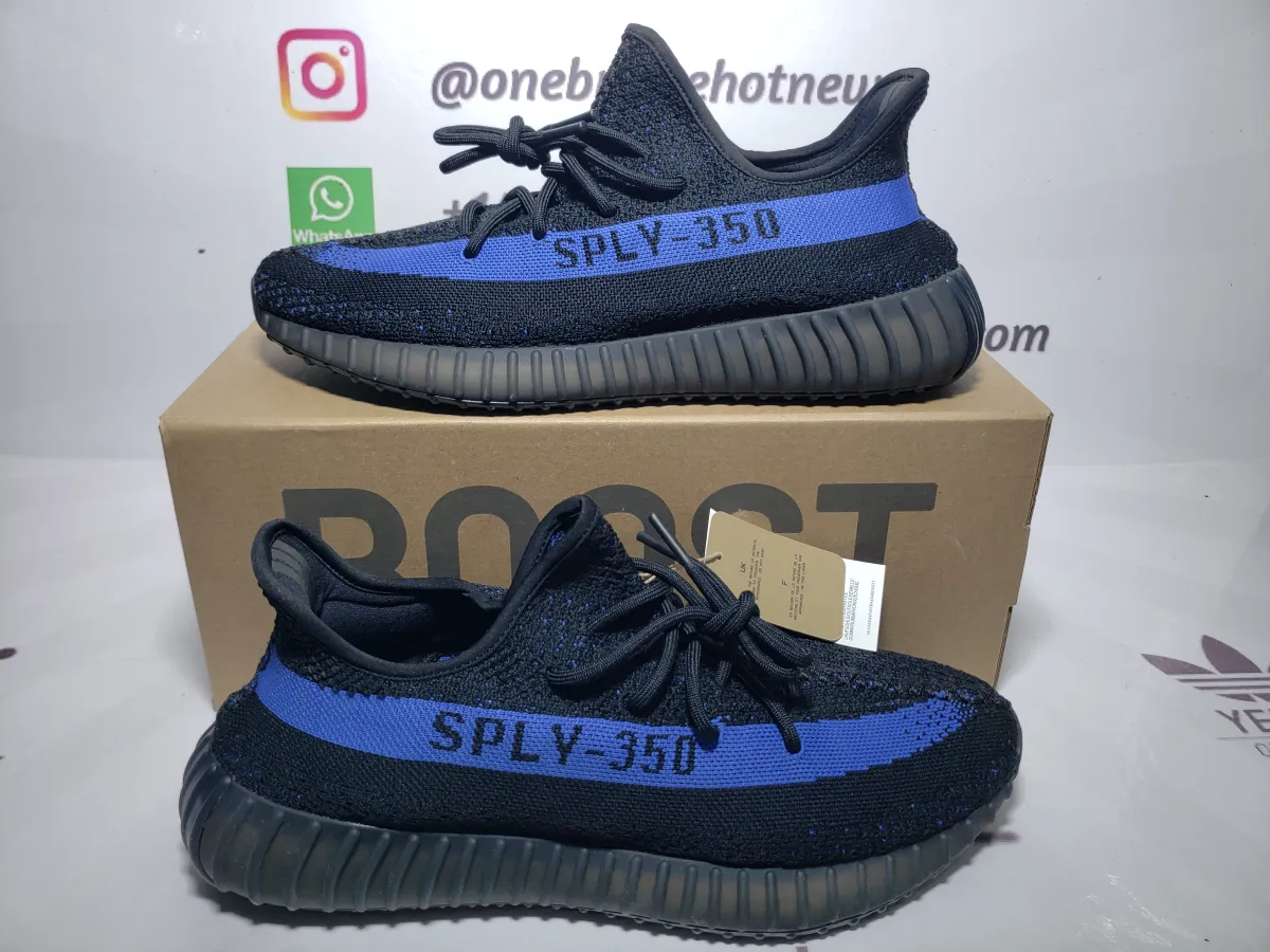 Obosneaker QC pics ：adidas Yeezy Boost 350 V2 Black Blue GY7164