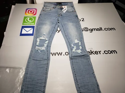 Important QC Image Inspection: Factors For Selecting Purple Brand Fashion Jeans YZ072451