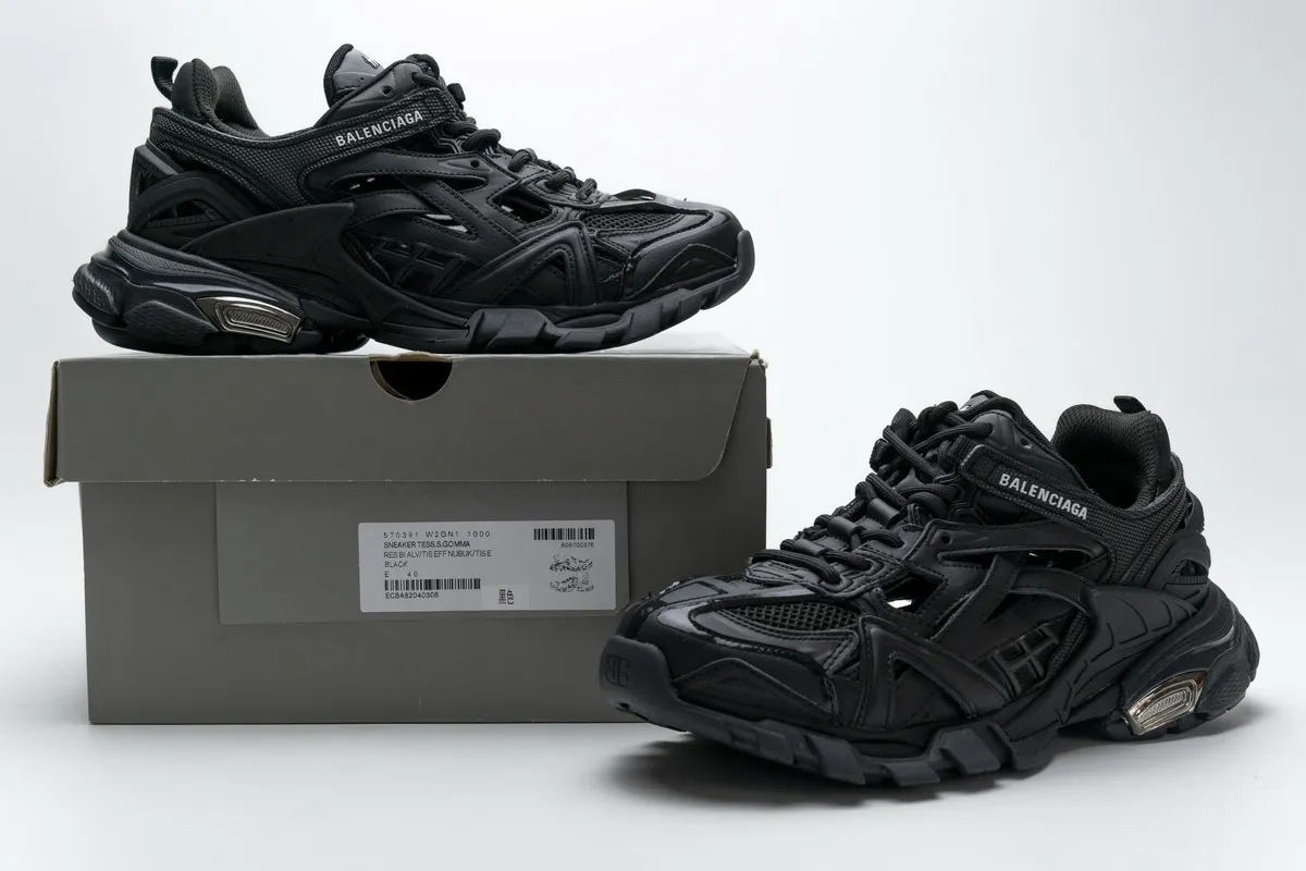 Balenciaga reps - Balenciaga track 2 sneaker black, a perfect combination of fashion and comfort on obosneaker website