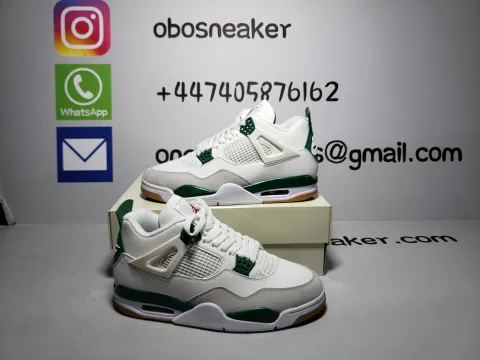 Obosneaker QC Pics ：Jordan 4 Retro SB Pine Green