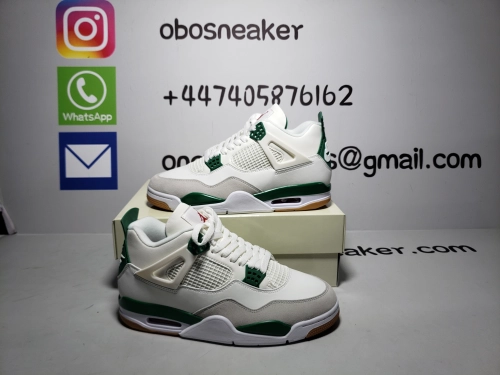 Obosneaker QC Pics ：Jordan 4 Retro SB Pine Green