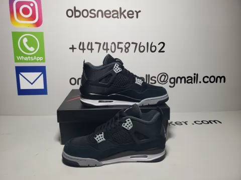 Obosneaker QC Pics ：Air Jordan 4 Retro SE Black Canvas