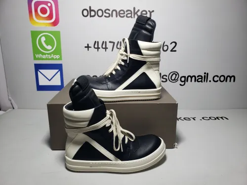 Obosneaker QC Pics ：Rick Owens Luxor Geobasket Black Milk