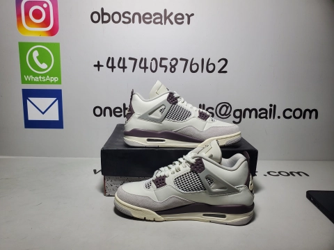 Obosneaker QC Pics ：Air Jordan 4 White Phan Tom