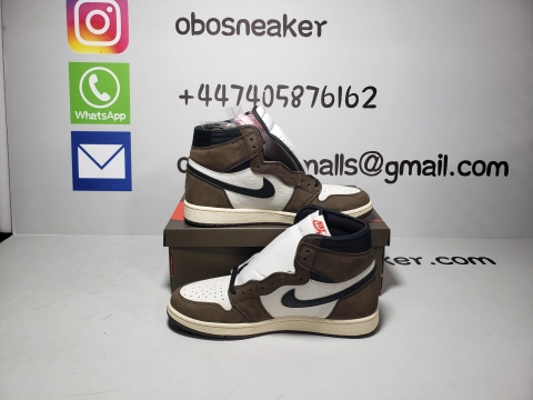 Obosneaker QC Pics ：Air Jordan 1 Retro High OG SP Travis Scott Mocha