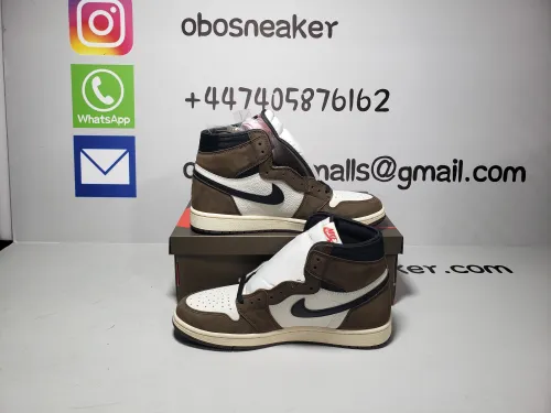 Obosneaker QC Pics ：Air Jordan 1 Retro High OG SP Travis Scott Mocha