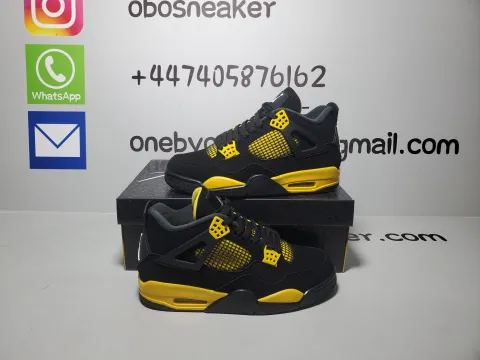 Obosneaker QC Pics ：Air Jordan 4 Retro Thunder (2023)